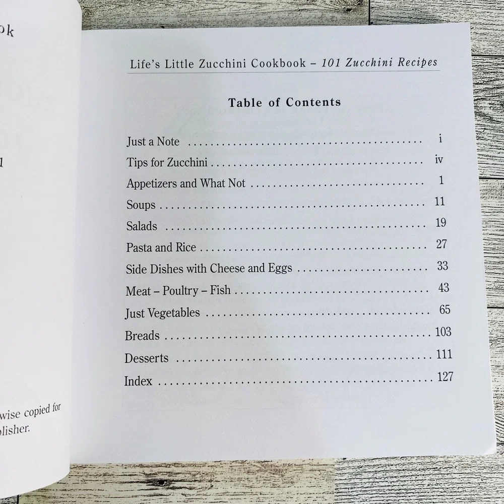 Life's Little Zucchini Cookbook by Joan Bestwick 1997 Recipes Appetizers Dessert